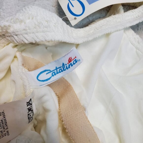 NWT Catalina VTG White Eyelet Romantic Cottagecore One Piece Swimsuit‎ Swim 16 - Picture 9 of 9